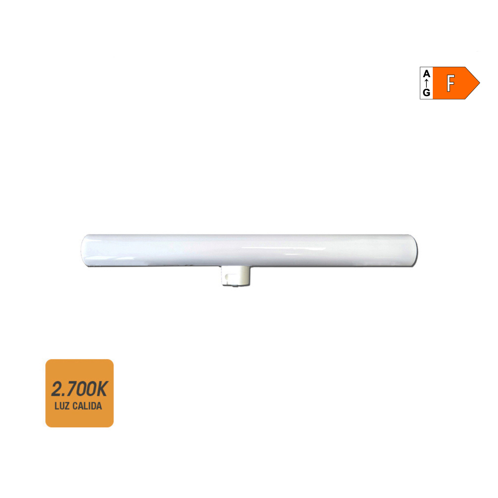 Linestra led 1 tomada s14d 7w 500lm 2700k luz quente ø3x30cm edm