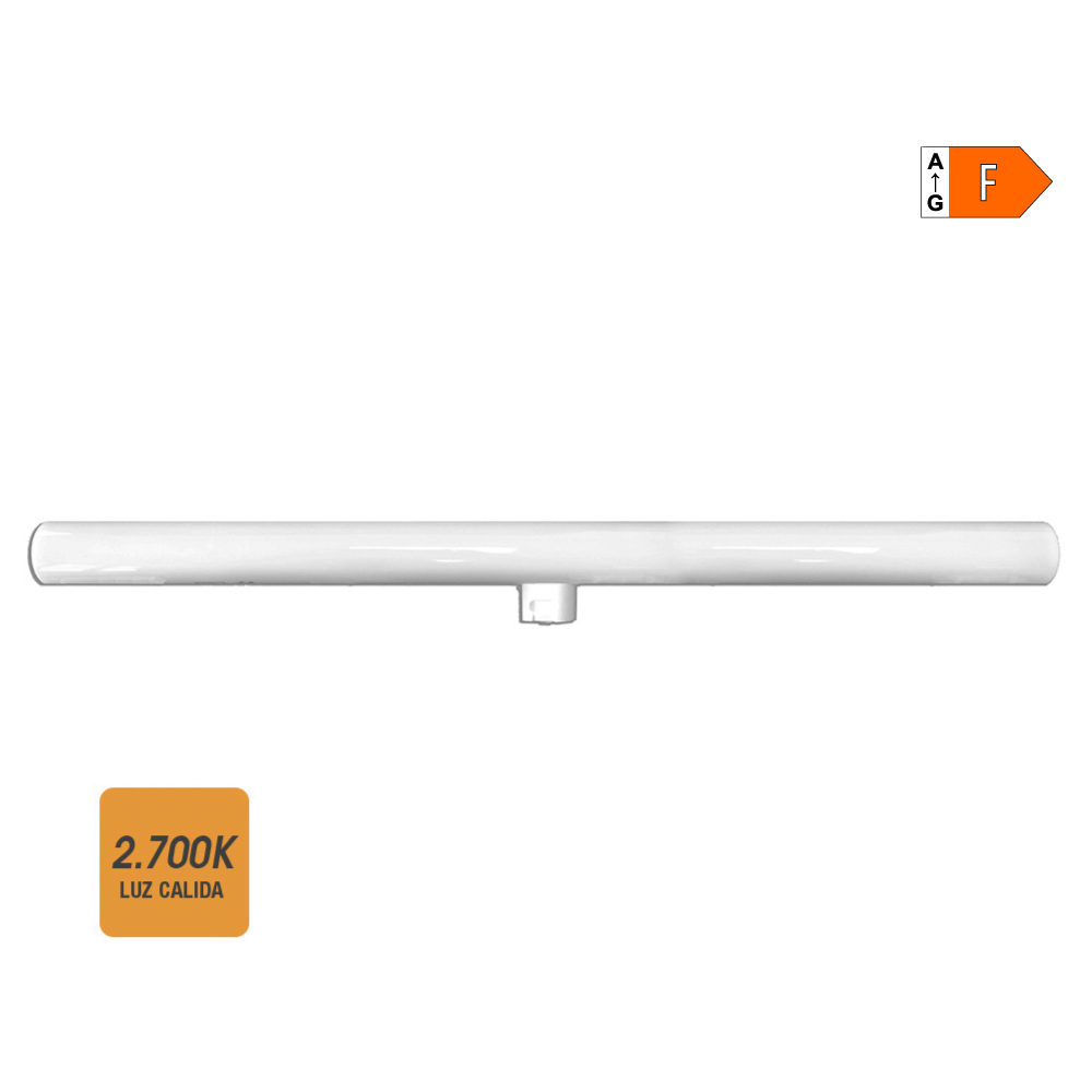 Linestra led 1 tomada s14d 9w 700lm 2700k luz quente ø3x50cm edm