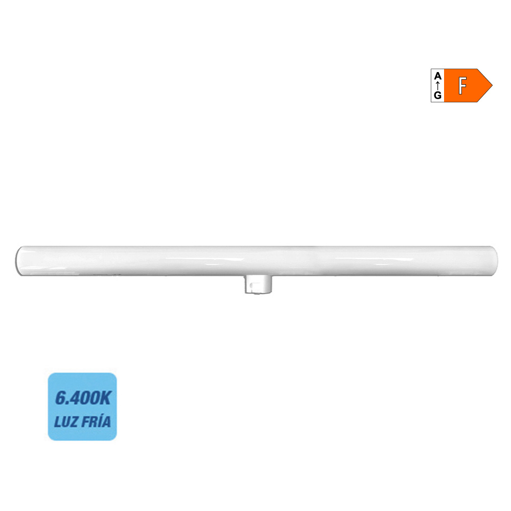 Linestra led 1 tomada s14d 9w 700lm 6400k luz fria ø3x50cm edm