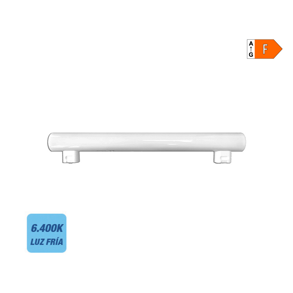 Linestra led 2 tomadas s14s 7w 500lm 6400k luz fria ø3x30cm edm