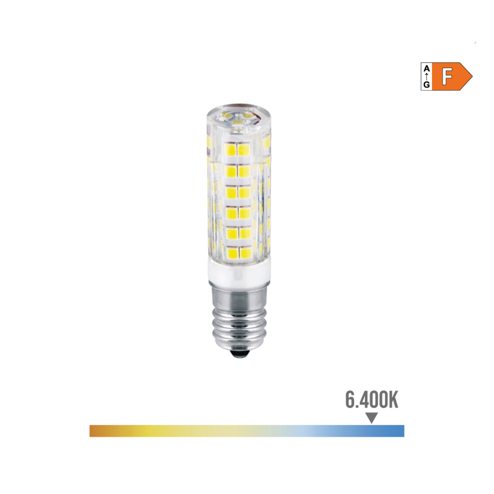 Lâmpada led tubular e14 4 5w 450lm 6400k luz fria ø1 6x6 6cm edm
