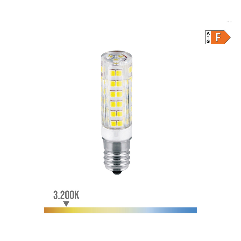 Lâmpada led tubular e14 4 5w 450lm 3200k luz quente ø1 6x6 6cm edm