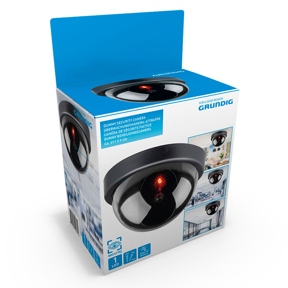 Câmara de vigilância simulada cor preto grundig