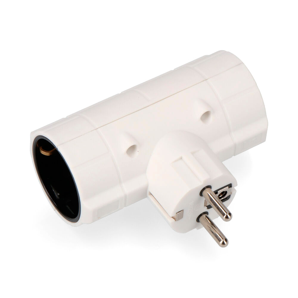 Ficha dupla economica t/tl 16a 250v embalado edm