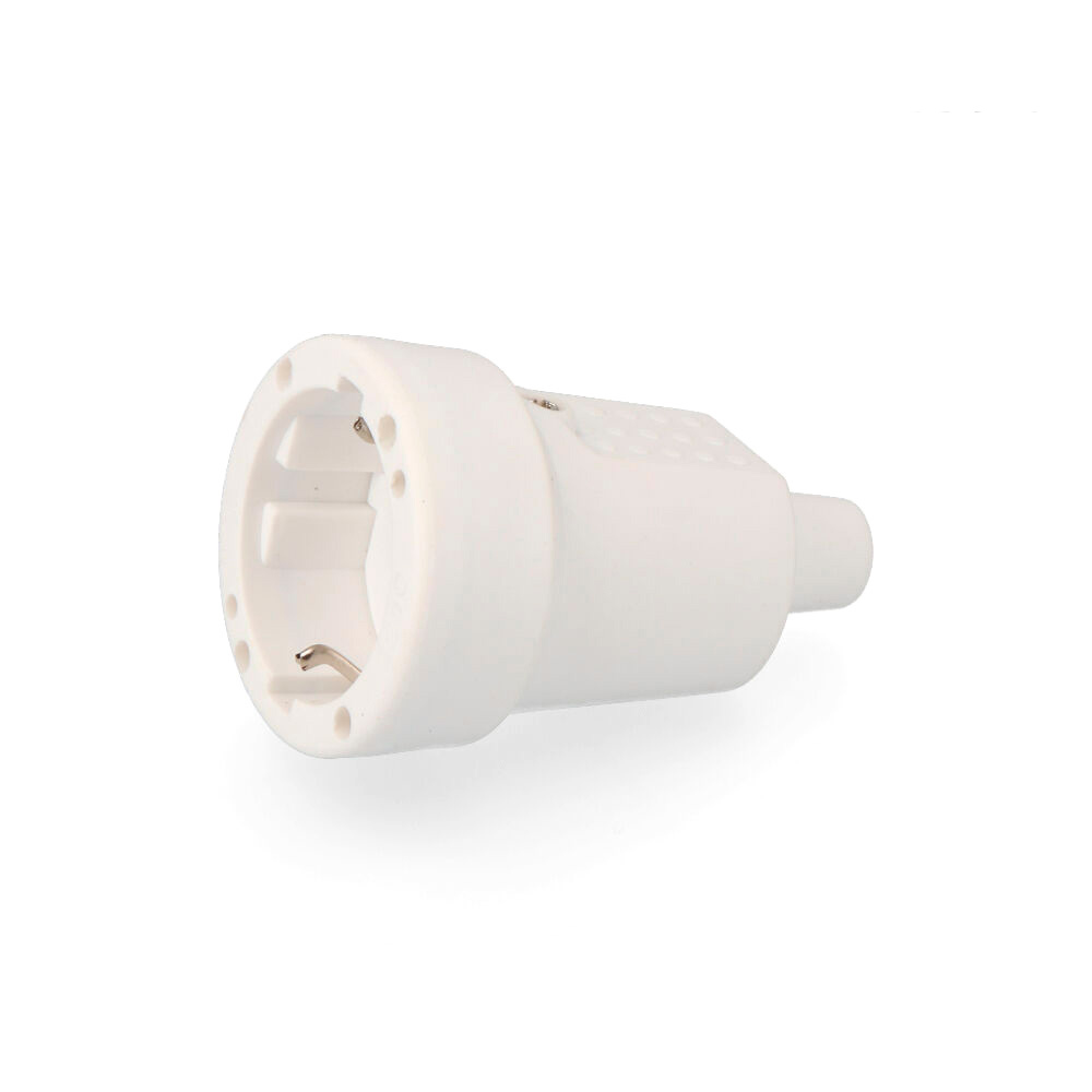 Ficha aérea pvc 10/16a 250v t/tl ip44 4 8mm branca embalada edm