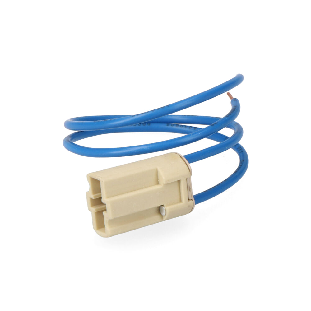 Casquilho 250v base g-9 10cm com cabo embalado