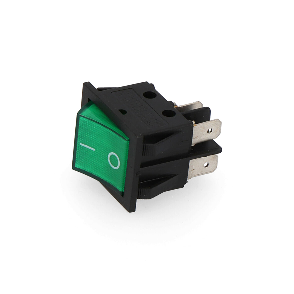 Interruptor bipolar 15a 250v verde embalado