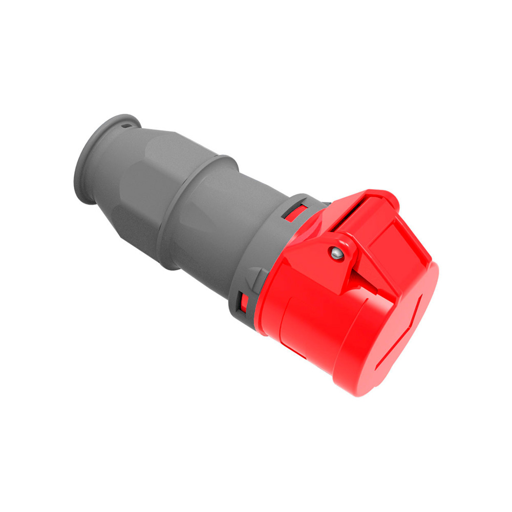 Ficha fêmea cetac 3 p + t vermelho 16a embalada solera