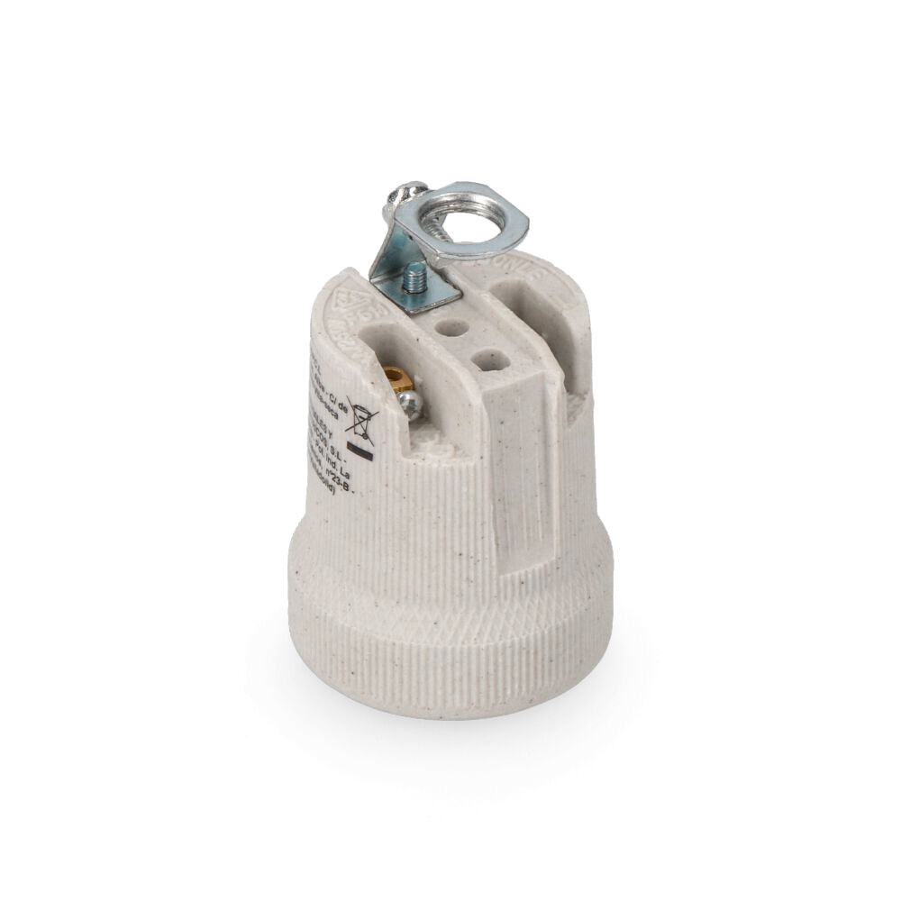 Casquilho porcelana e27 retactilado edm
