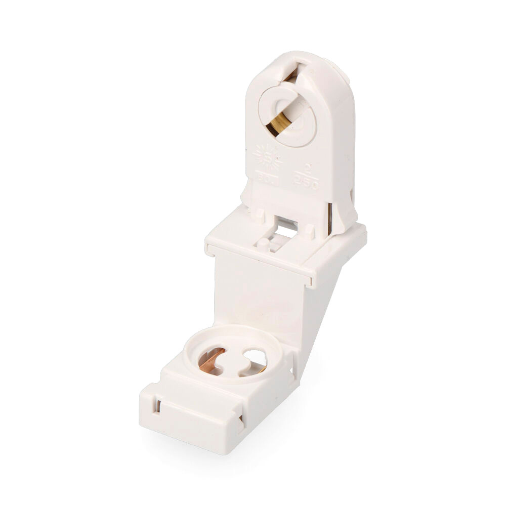 Casquilho para tubo fluorescente + arrancador retractilado solera